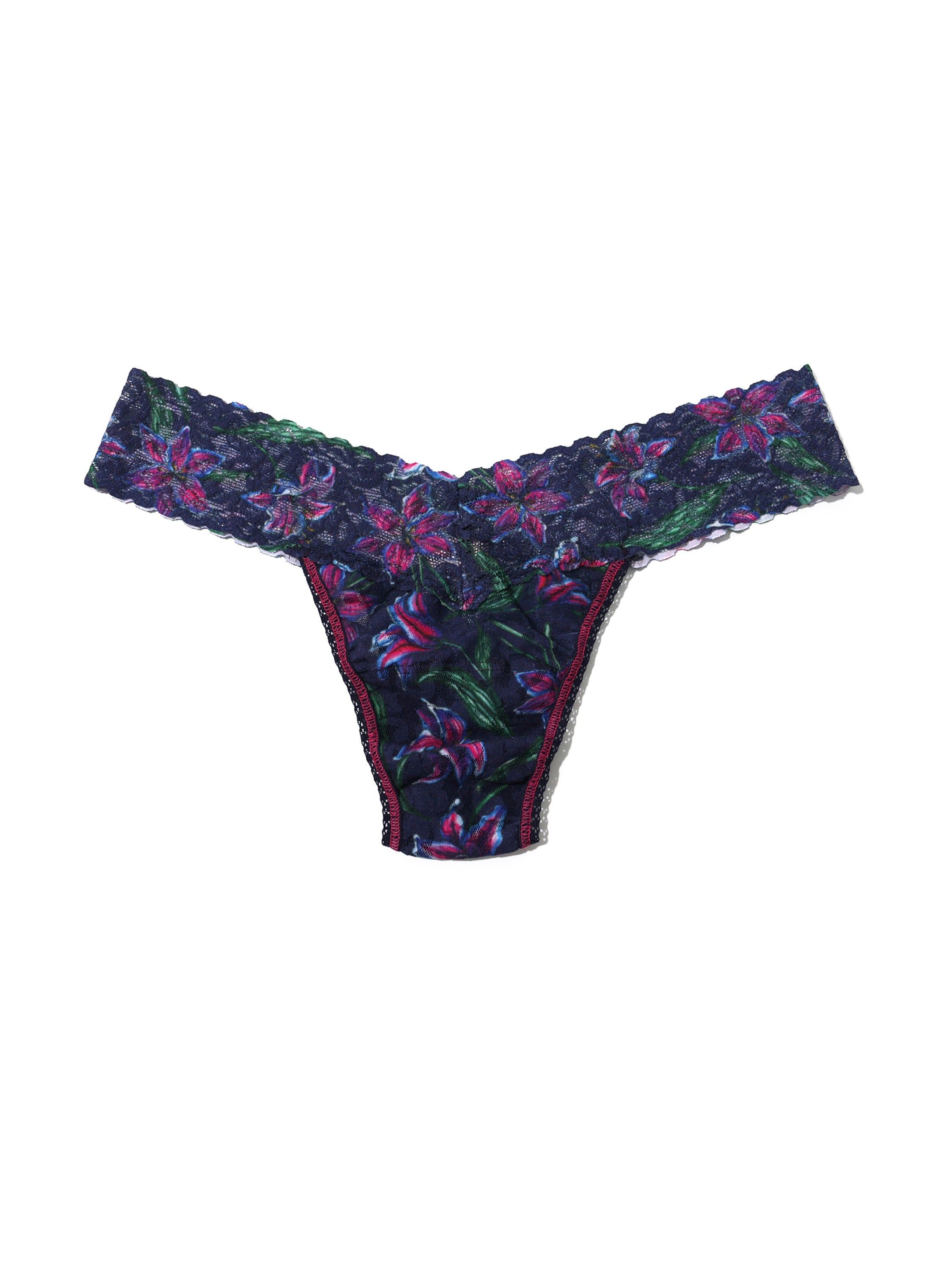 Printed Signature Lace Low Rise Twilight Bloom sold by Hanky Panky