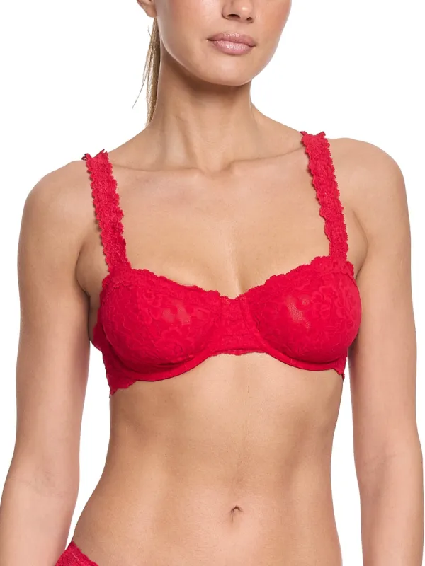 Signature Lace® Balconette Bra Red sold by Hanky Panky