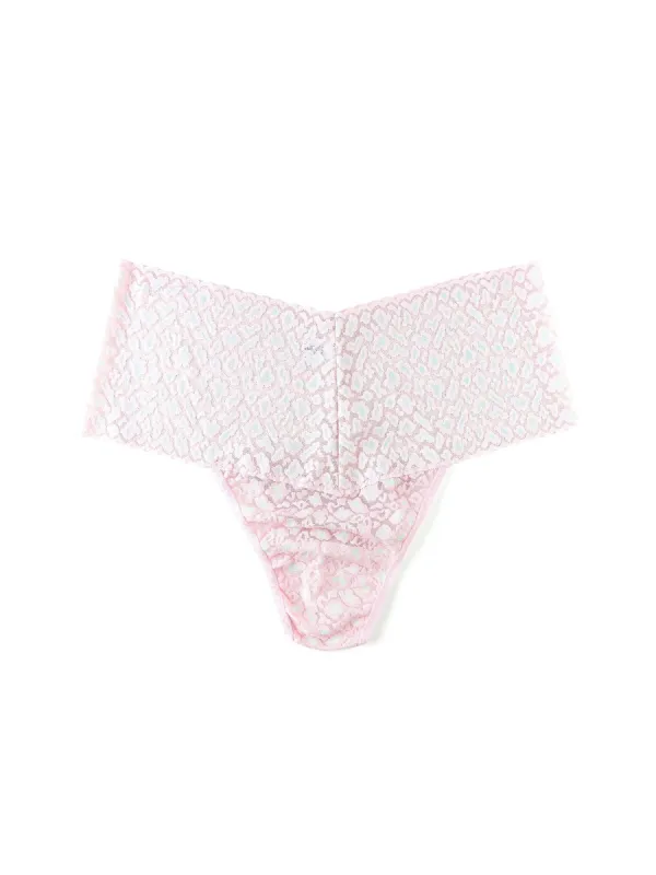 Cross Dye Leopard Plus Retro Thong Monday Morning sold by Hanky Panky