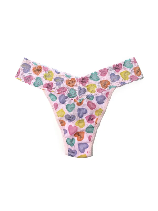 Printed Signature Lace Original Rise Thong Be Mine Sale sold by Hanky Panky