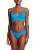 Signature Lace Low Rise Thong Ocean Eyes Blue sold by Hanky Panky