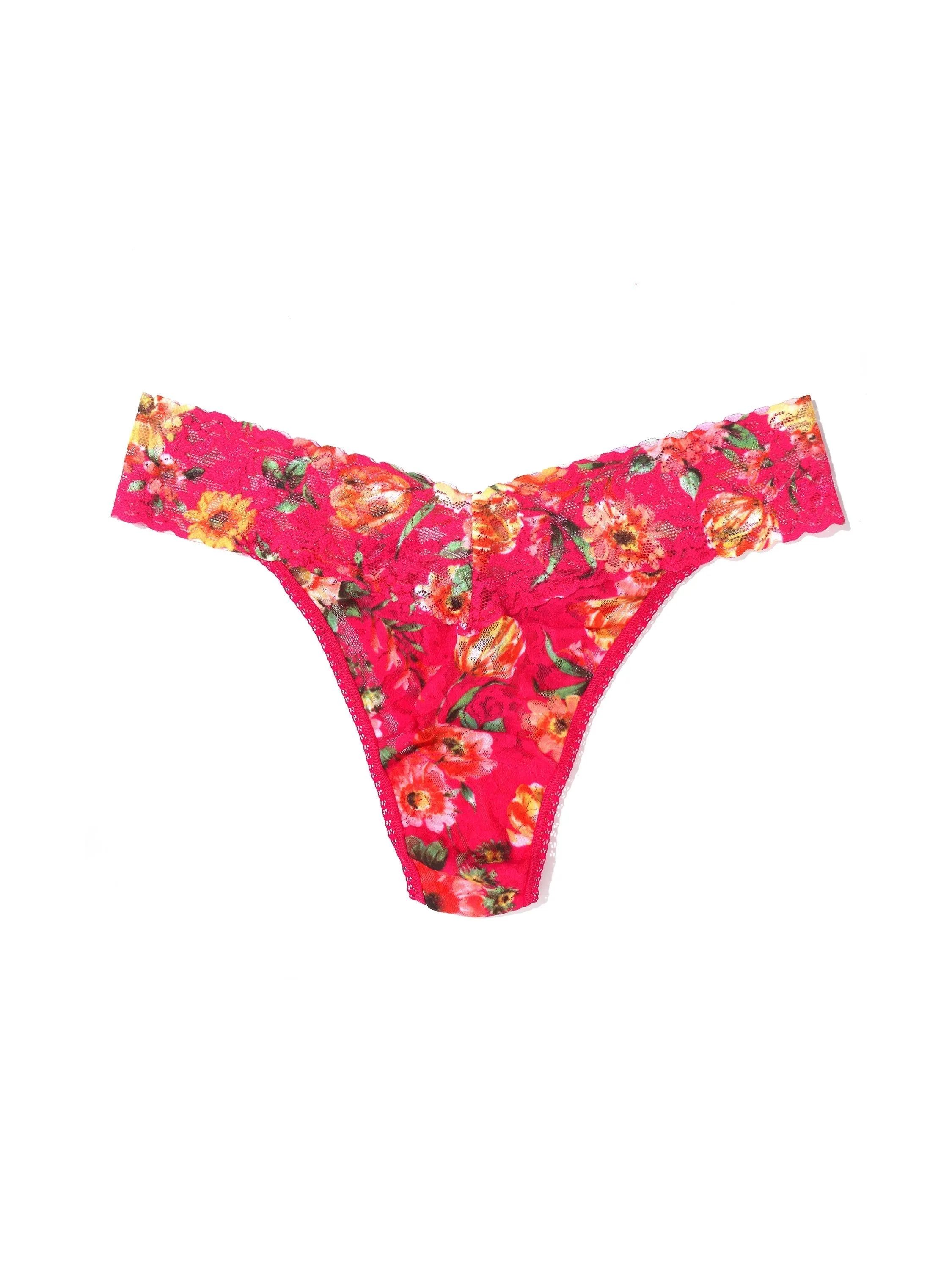 Printed Signature Lace Original Rise Thong La Vida Loca Sale sold by Hanky Panky