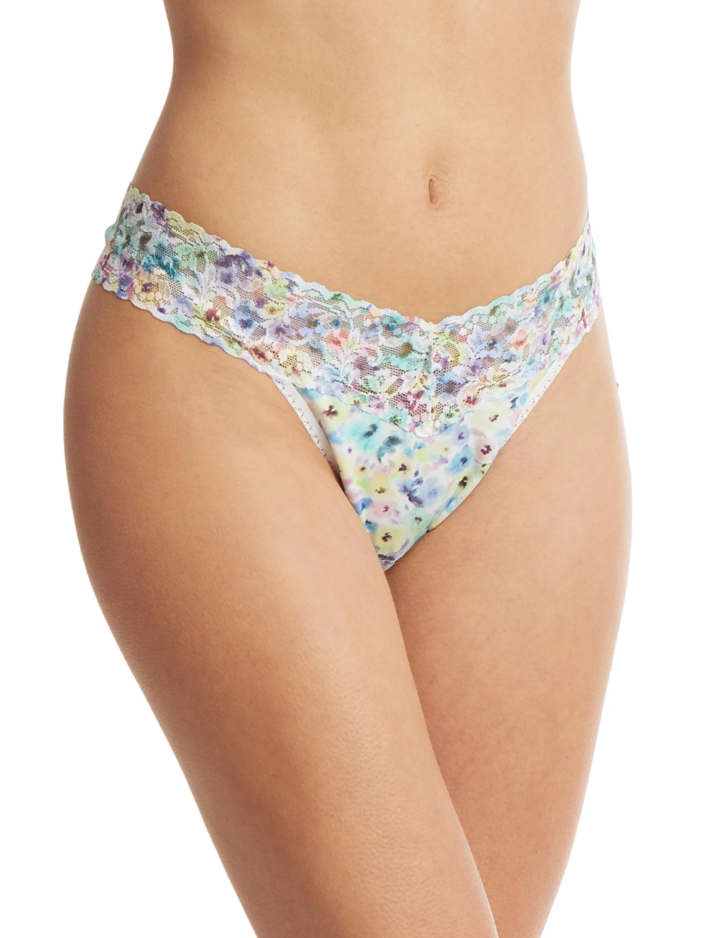 3 Pack Supima Cotton Original Rise Thongs with Contrast Trim Wishful Thinking sold by Hanky Panky product image thumbnail 2