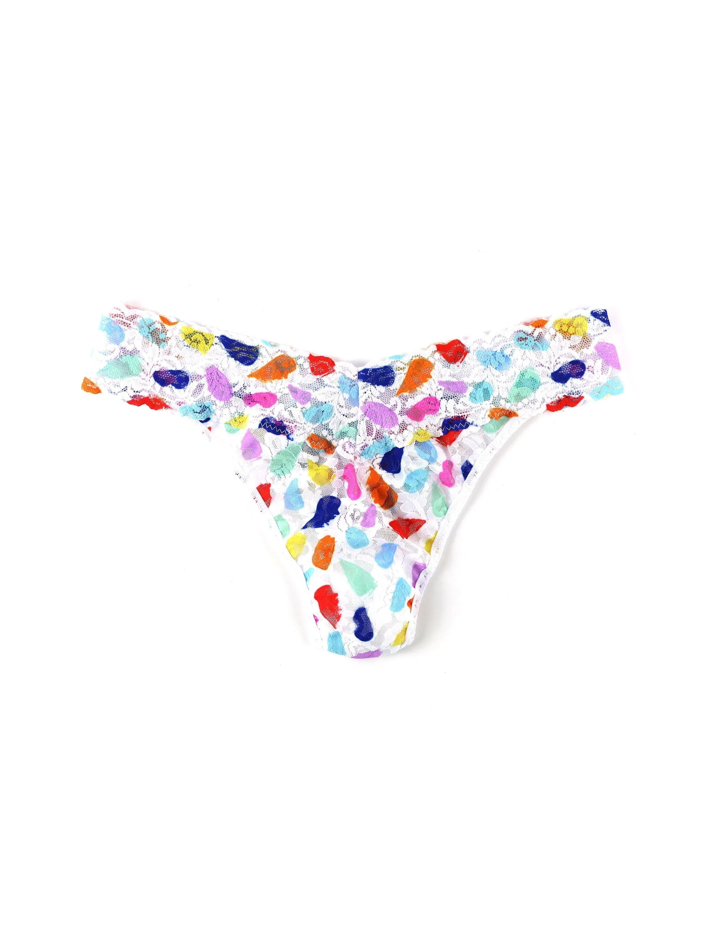 Printed Signature Lace Original Rise Thong Playful Expressions Sale sold by Hanky Panky