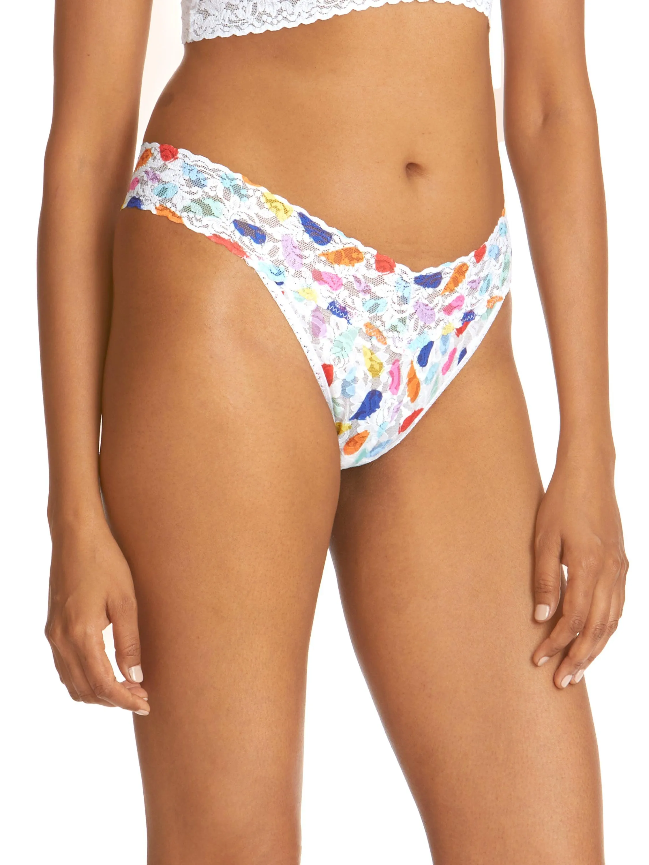 Printed Signature Lace Original Rise Thong Playful Expressions Sale sold by Hanky Panky product image thumbnail 2