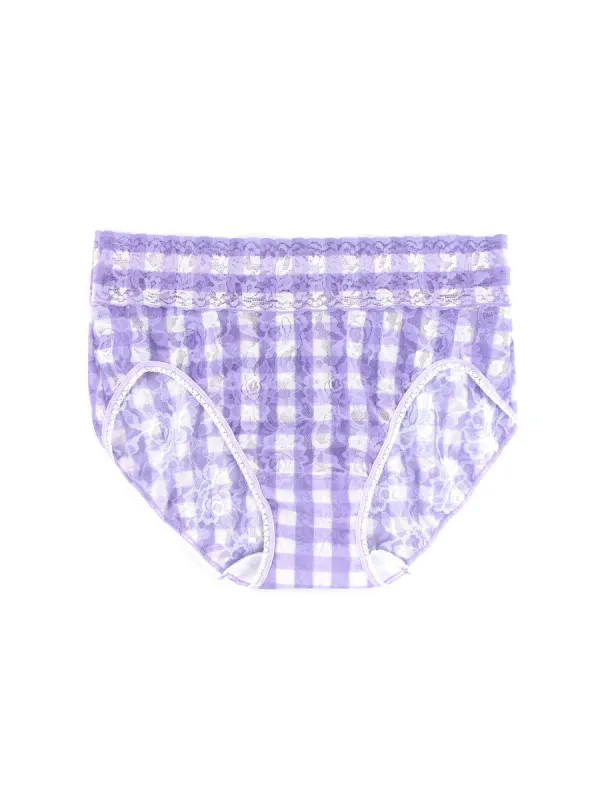 Printed Signature Lace French Brief Sale Varsity Gingham Sale sold by Hanky Panky