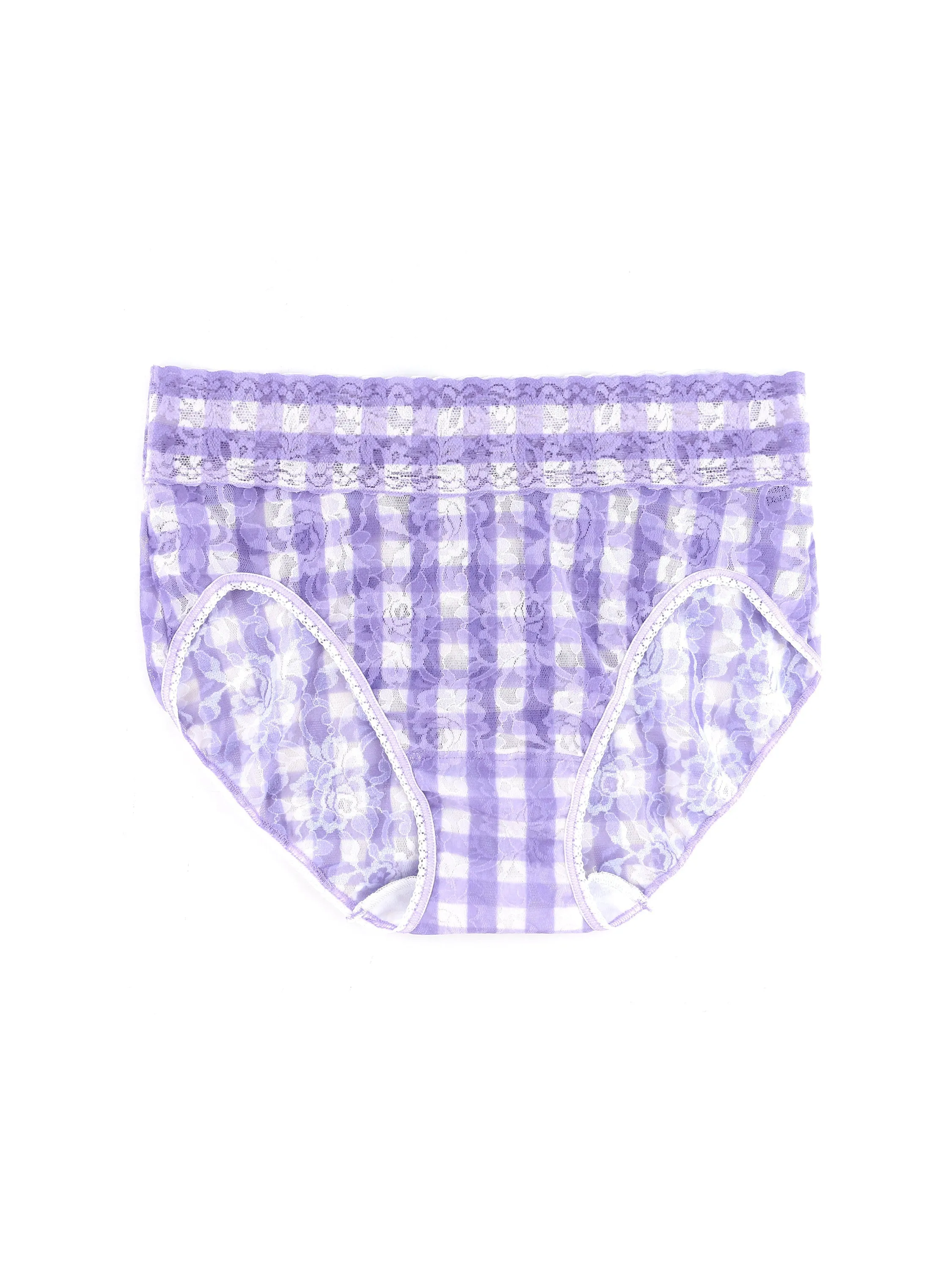 Printed Signature Lace French Brief Sale Varsity Gingham Sale sold by Hanky Panky