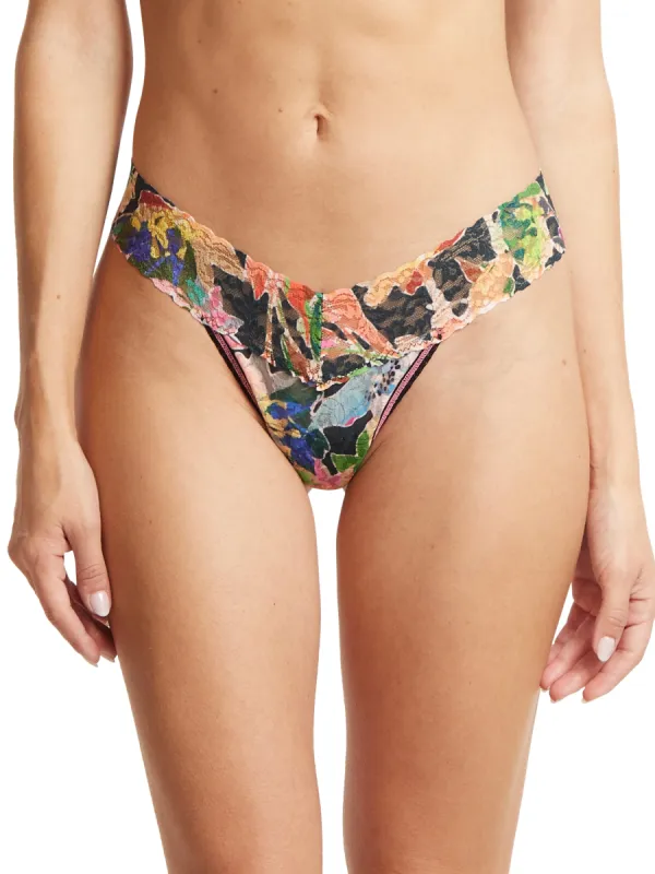 Printed Signature Lace Low Rise Thong Unapologetic Sale sold by Hanky Panky