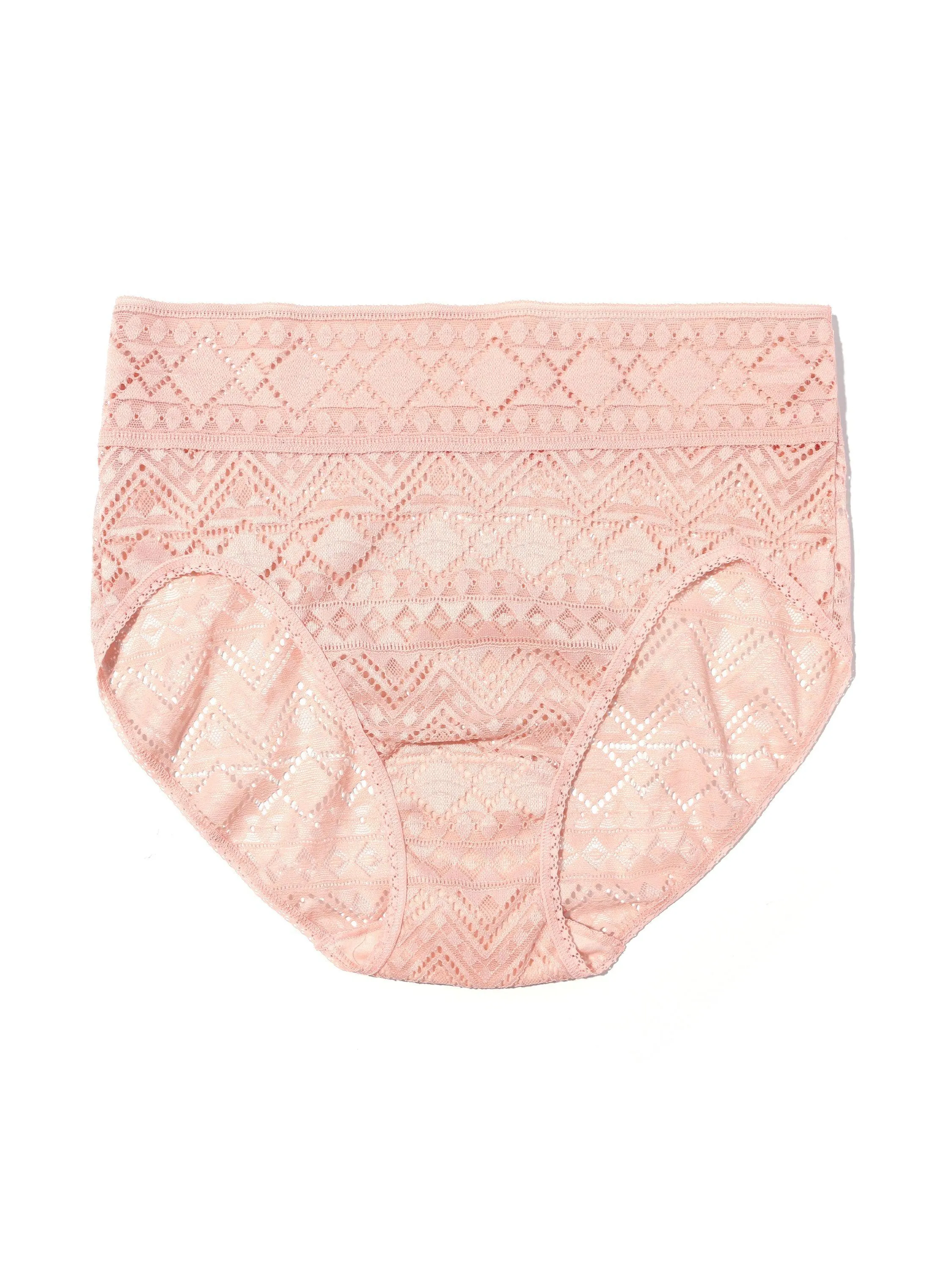 Gem Lace French Brief Sweet Chamomile Pink Sale sold by Hanky Panky