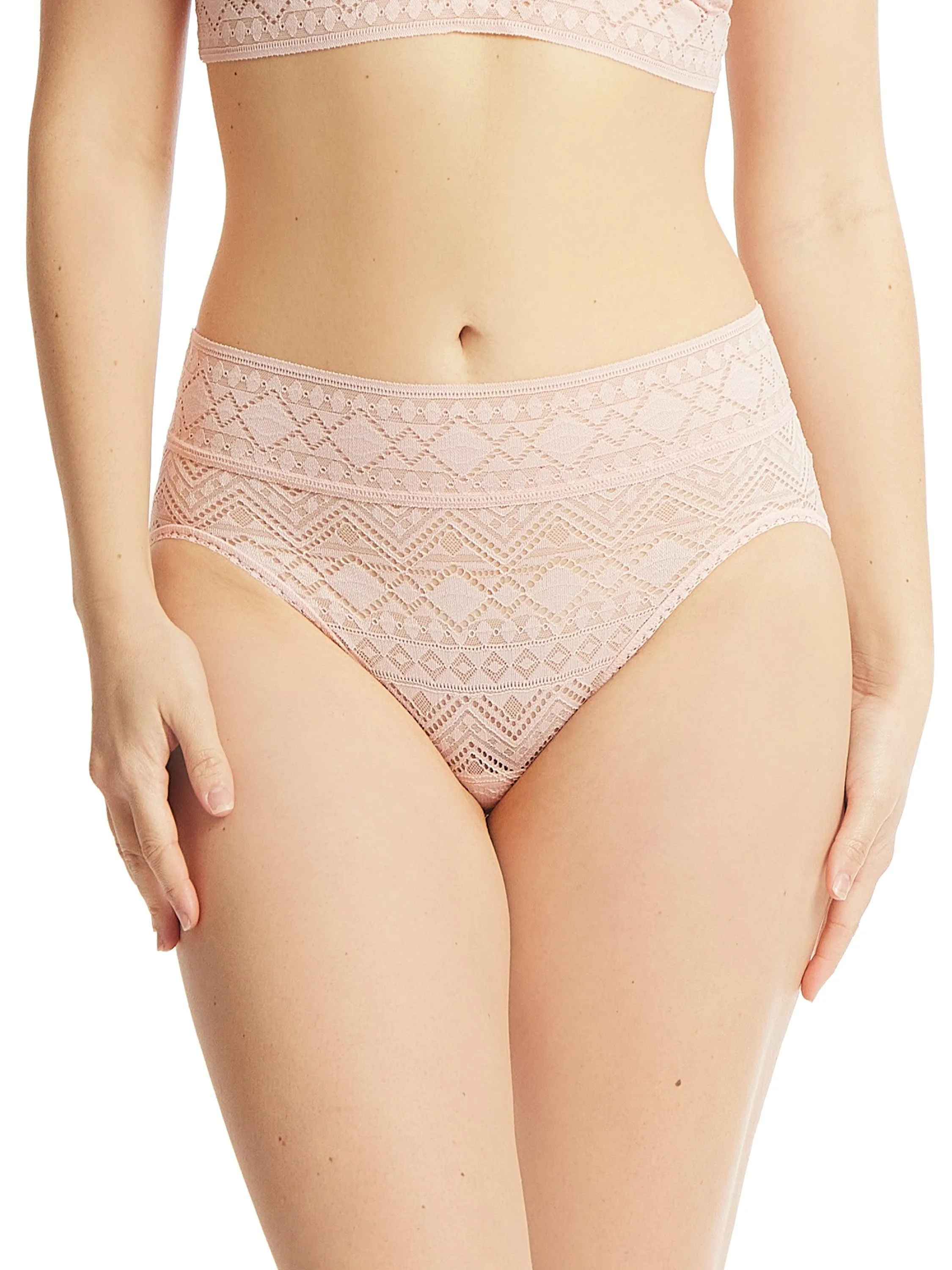 Gem Lace French Brief Sweet Chamomile Pink Sale sold by Hanky Panky product image thumbnail 2