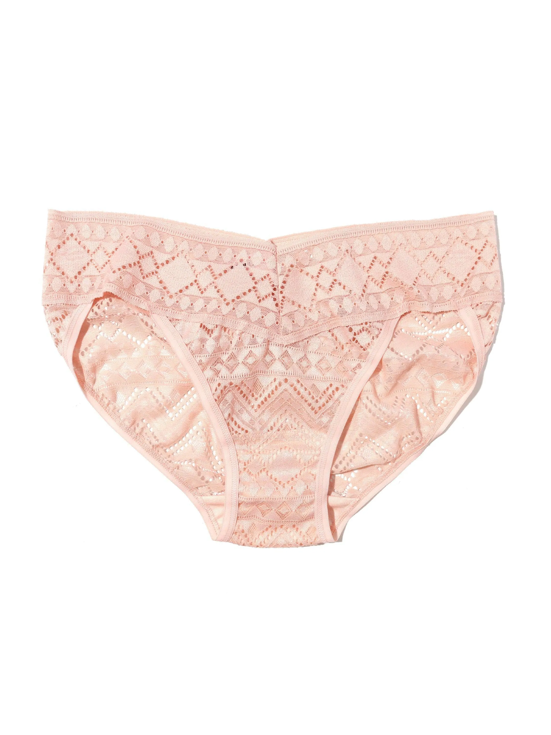 Gem Lace V-Kini Sweet Chamomile Pink Sale sold by Hanky Panky