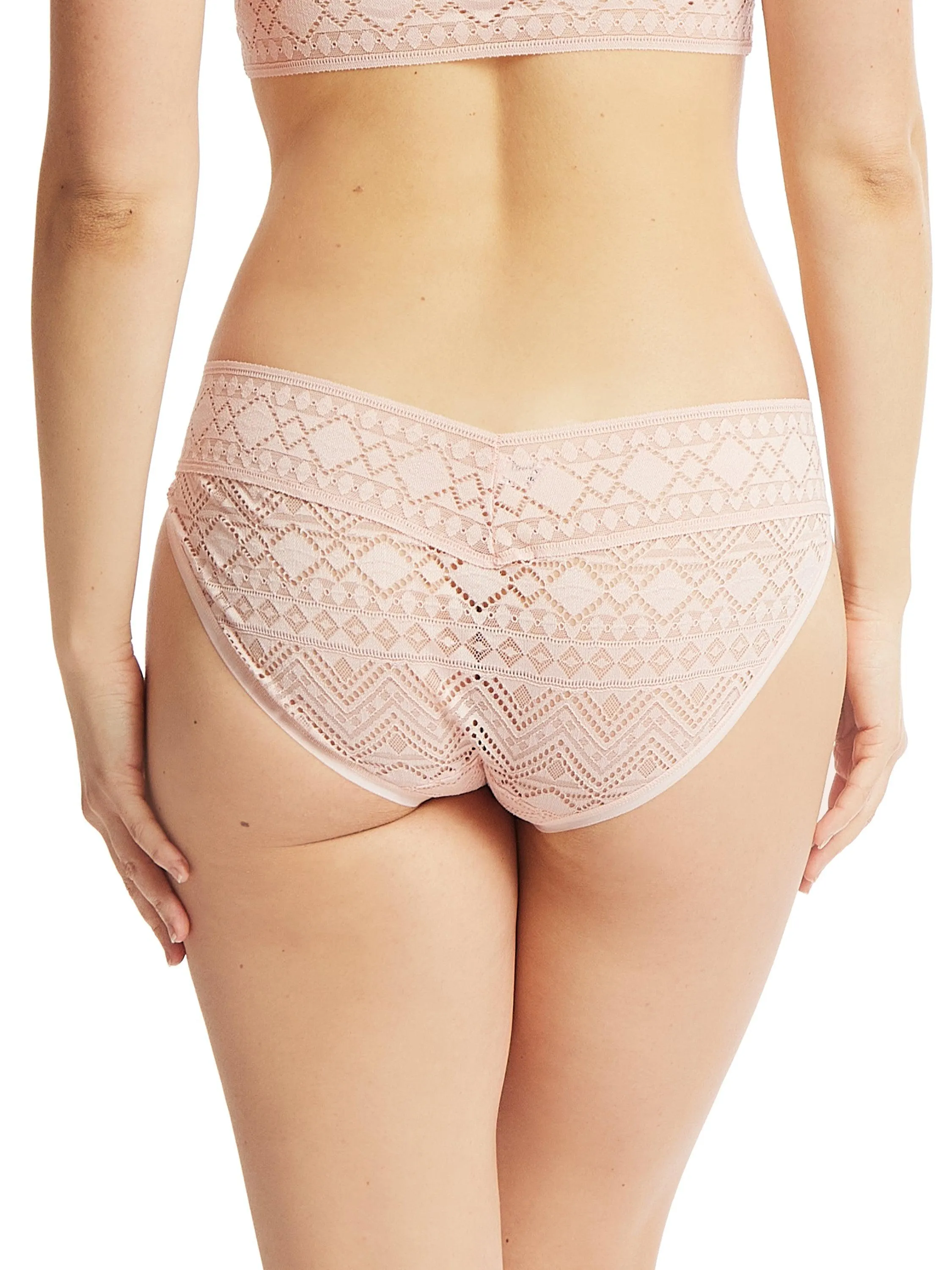 Gem Lace V-Kini Sweet Chamomile Pink Sale sold by Hanky Panky product image thumbnail 3
