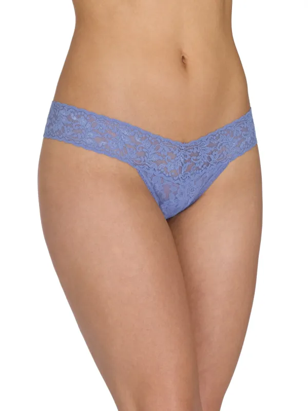Signature Lace® Low Rise Thong Chambray Sale sold by Hanky Panky
