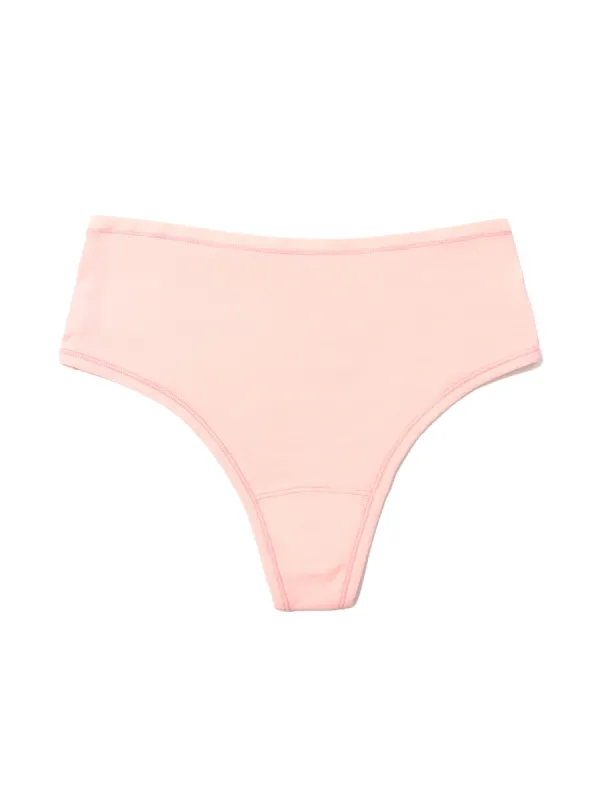 Playstretch™ High Rise Thong Sweet Nothing Pink sold by Hanky Panky