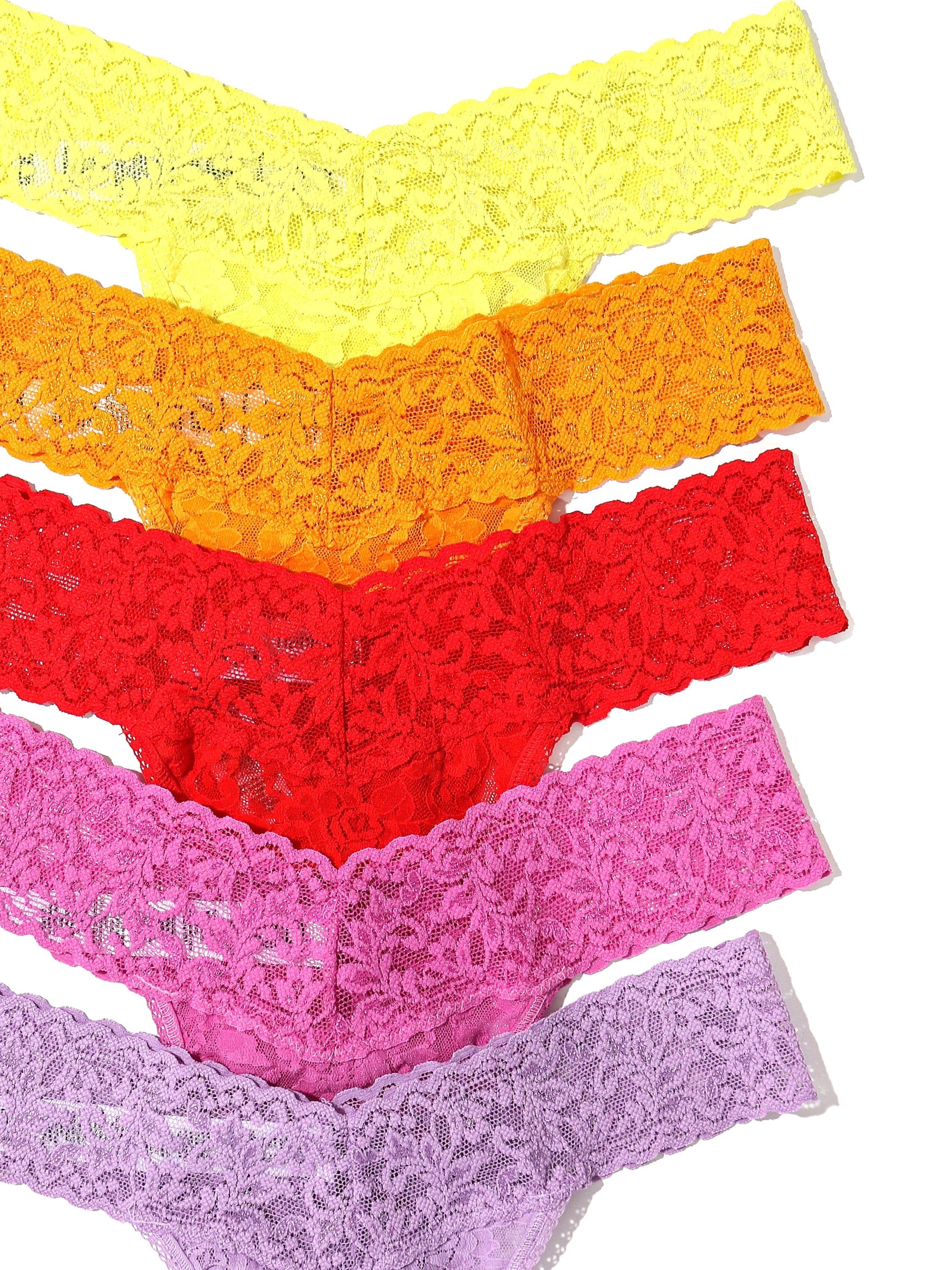 5 Pack Petite Size Signature Lace Thongs Sale sold by Hanky Panky product image thumbnail 2