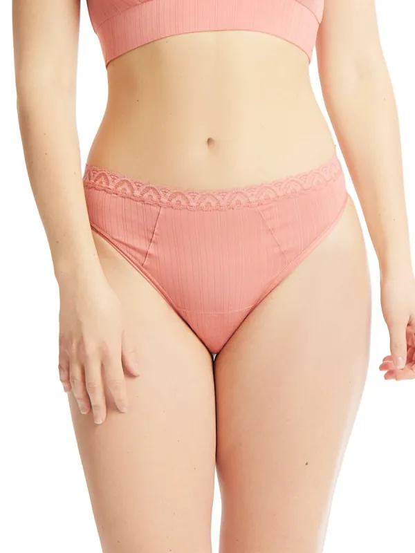 MellowLuxe™ Low Rise Thong Antique Rose Pink sold by Hanky Panky