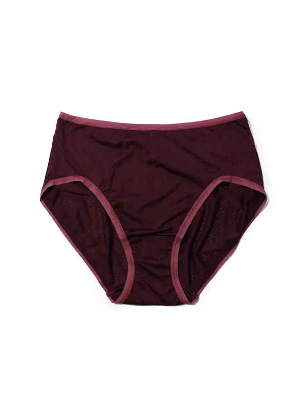 MoveCalm™ High Waist Brief Dried Cherry Red Sale sold by Hanky Panky