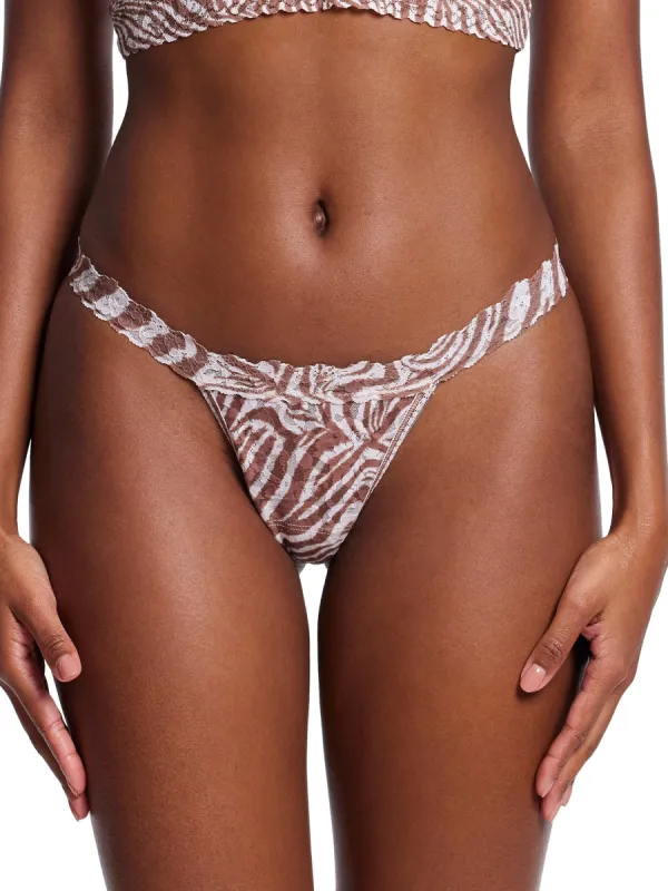 Printed Signature Lace G-String Hide And Seek Sale made by Hanky Panky