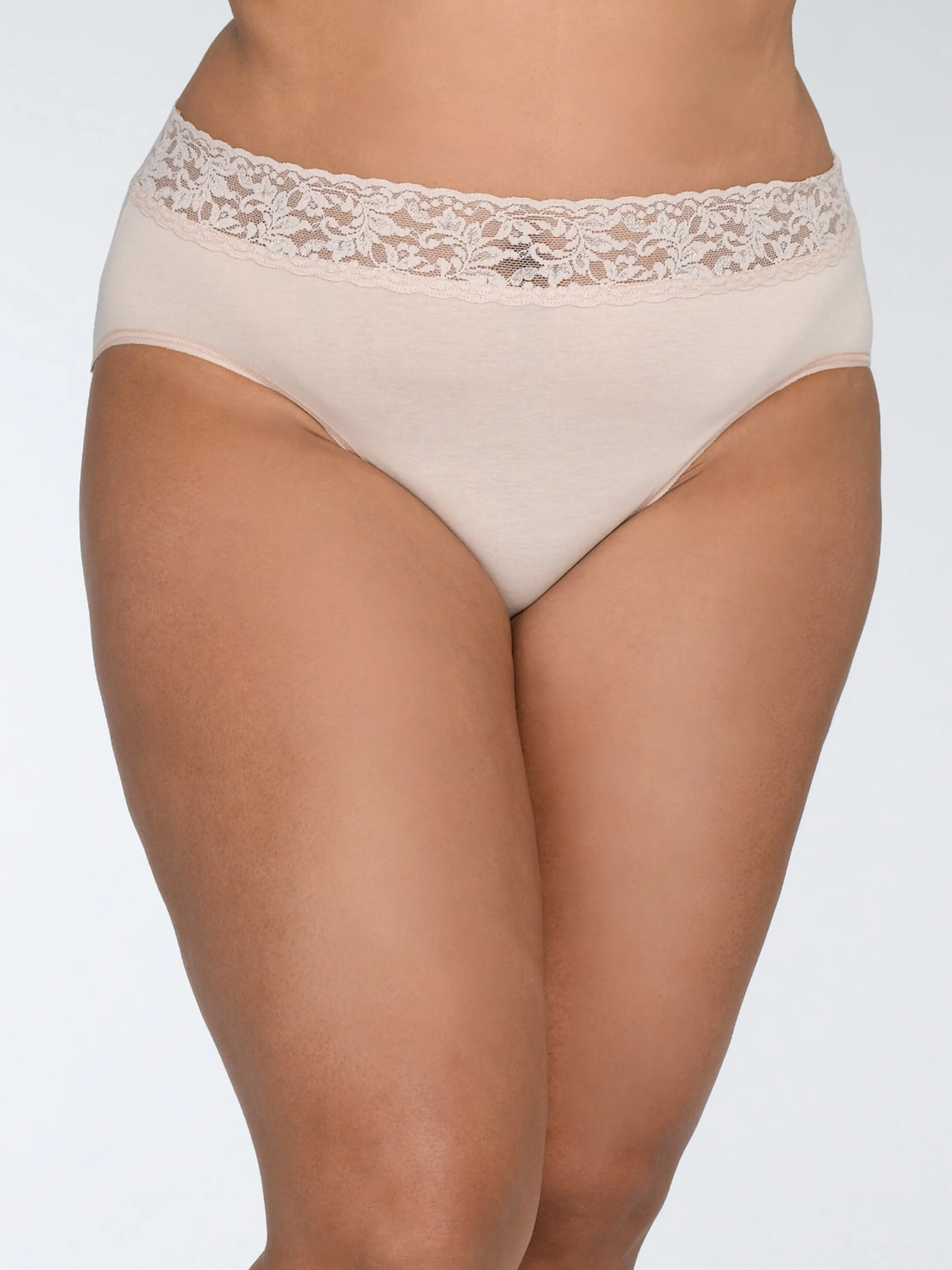 Plus Size Supima® Cotton French Brief Chai sold by Hanky Panky product image thumbnail 2