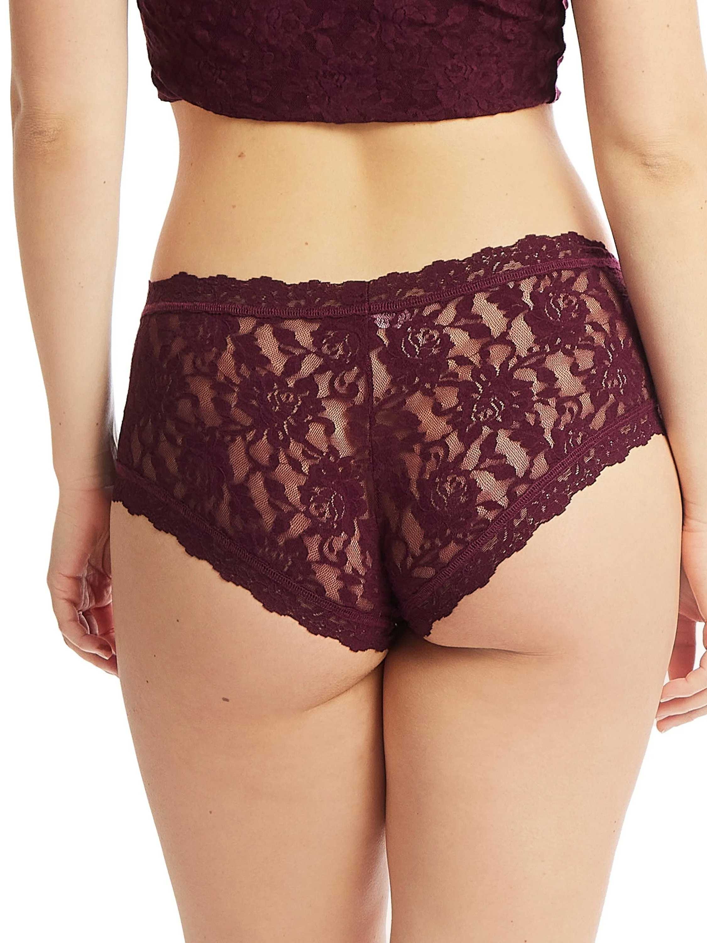 Signature Lace Boyshort Dried Cherry Red Sale sold by Hanky Panky product image thumbnail 2