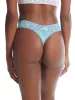 Supima® Cotton Low Rise Thong Mineral Blue Sale sold by Hanky Panky