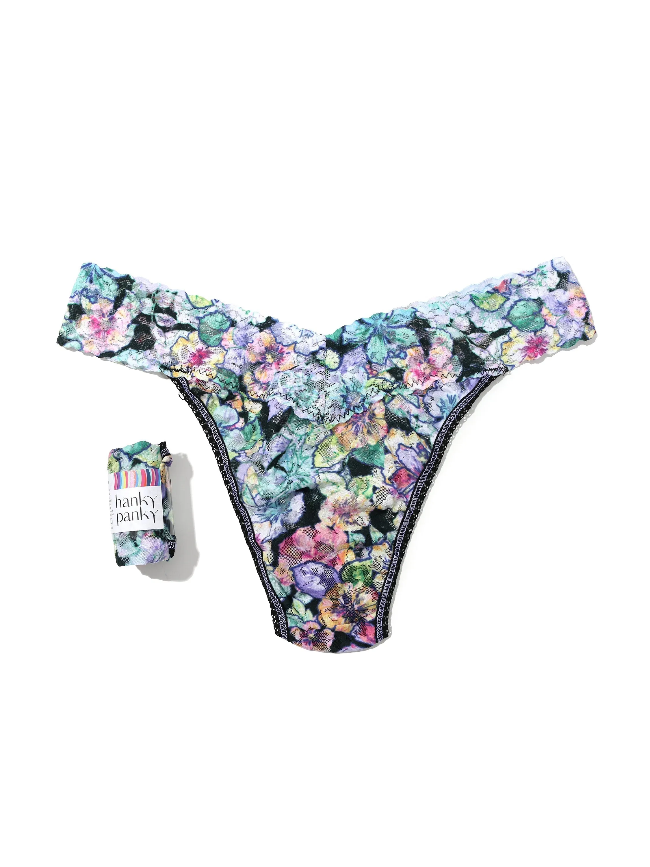 Printed Signature Lace Original Rise Thong Fantasy Fiction Sale sold by Hanky Panky product image thumbnail 4