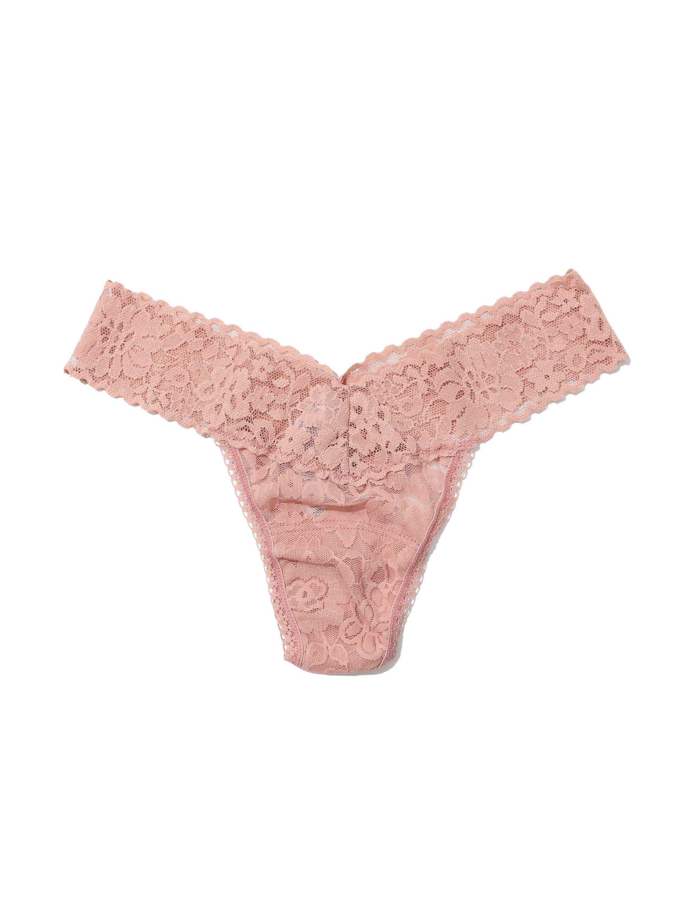 Daily Lace™ Low Rise Thong Desert Rose Pink Sale sold by Hanky Panky