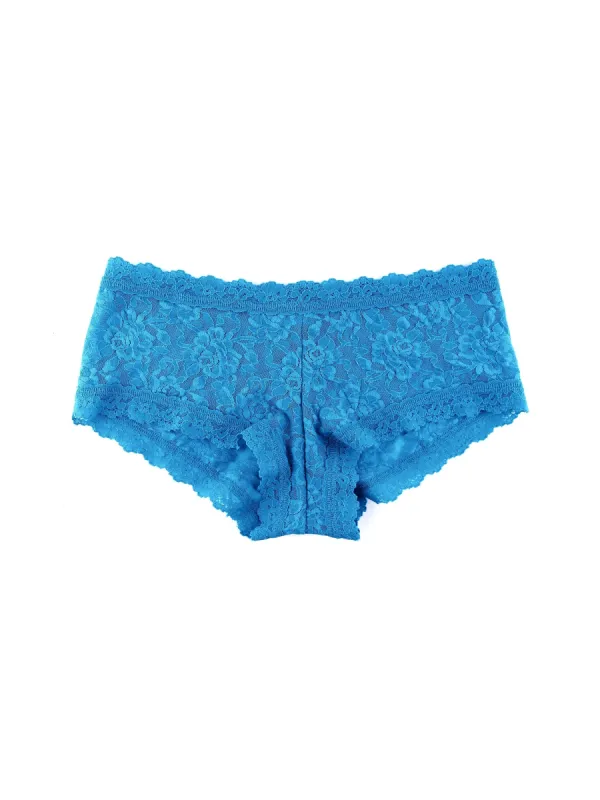 Signature Lace Boyshort Kingfisher Blue sold by Hanky Panky
