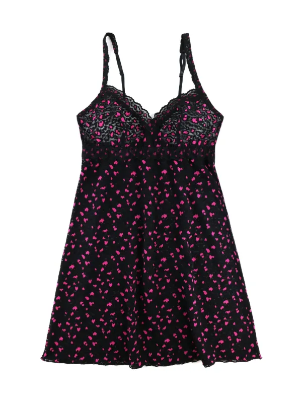 Cross-Dyed Leopard Chemise Sale sold by Hanky Panky