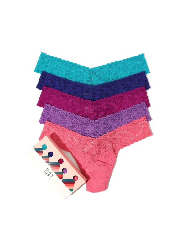 Holiday 5 Pack Low Rise Thongs sold by Hanky Panky