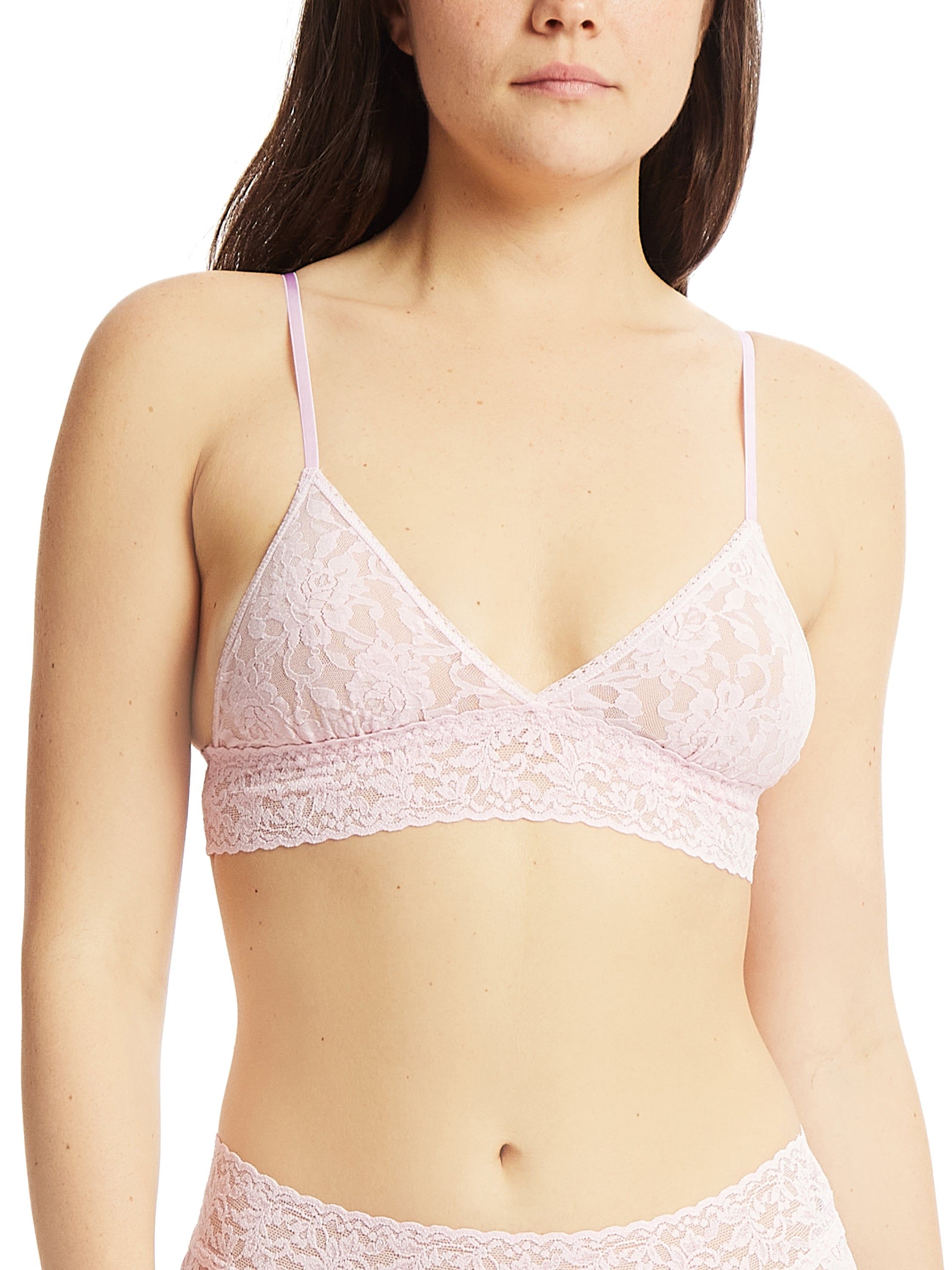 Signature Lace Padded Triangle Bralette sold by Hanky Panky product image thumbnail 3