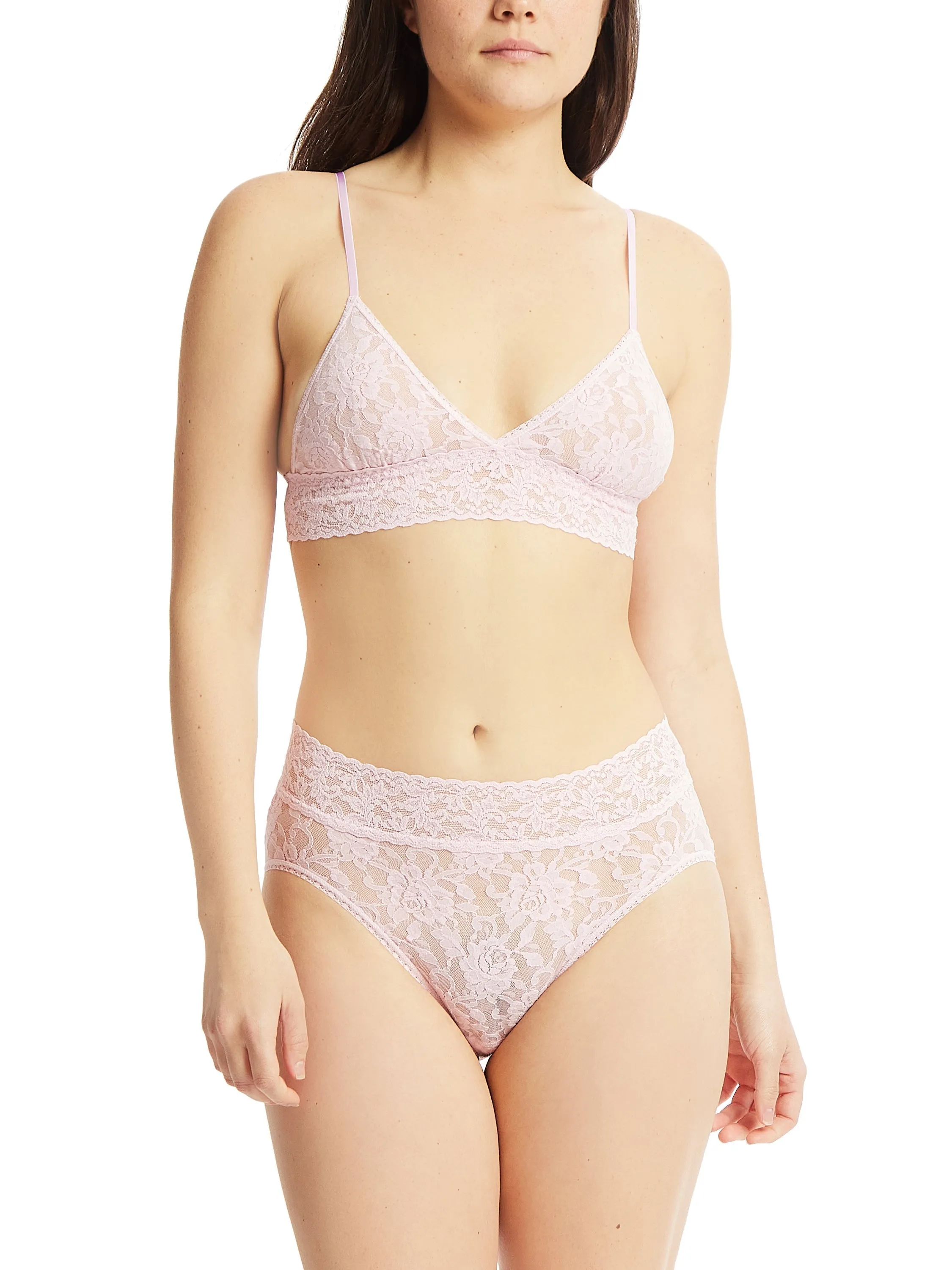 Signature Lace® Padded Triangle Bralette Bliss Pink sold by Hanky Panky product image thumbnail 5
