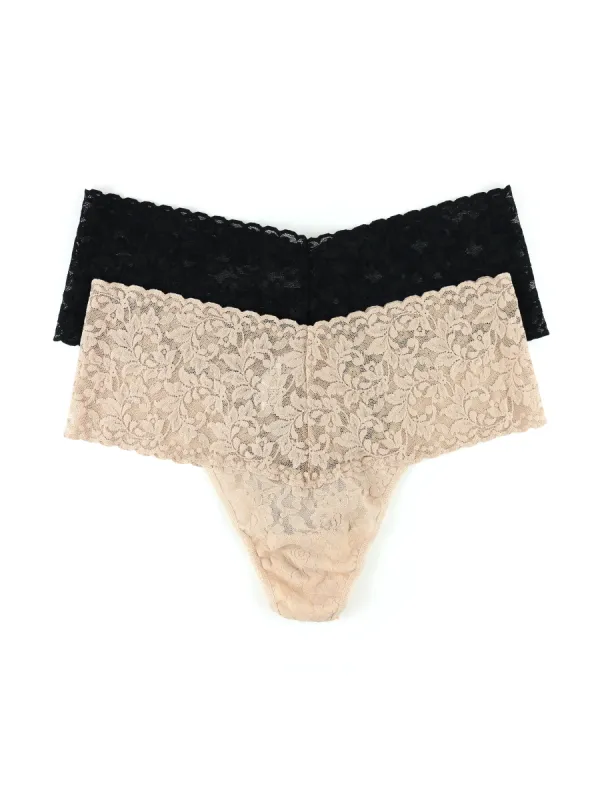 2 Pack Plus Size Retro Lace Thong sold by Hanky Panky
