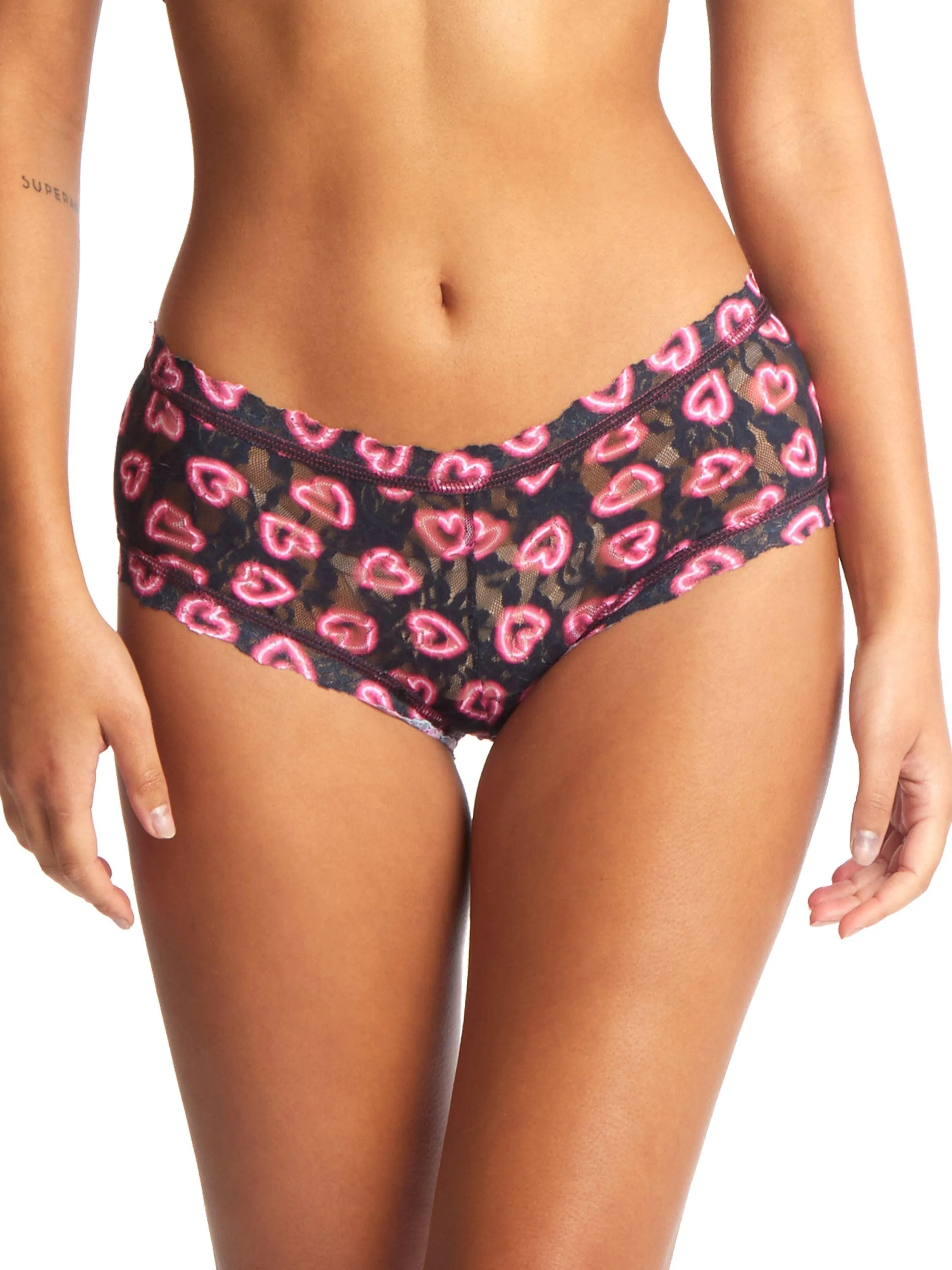 Printed Signature Lace Boyshort Text Me Sale sold by Hanky Panky