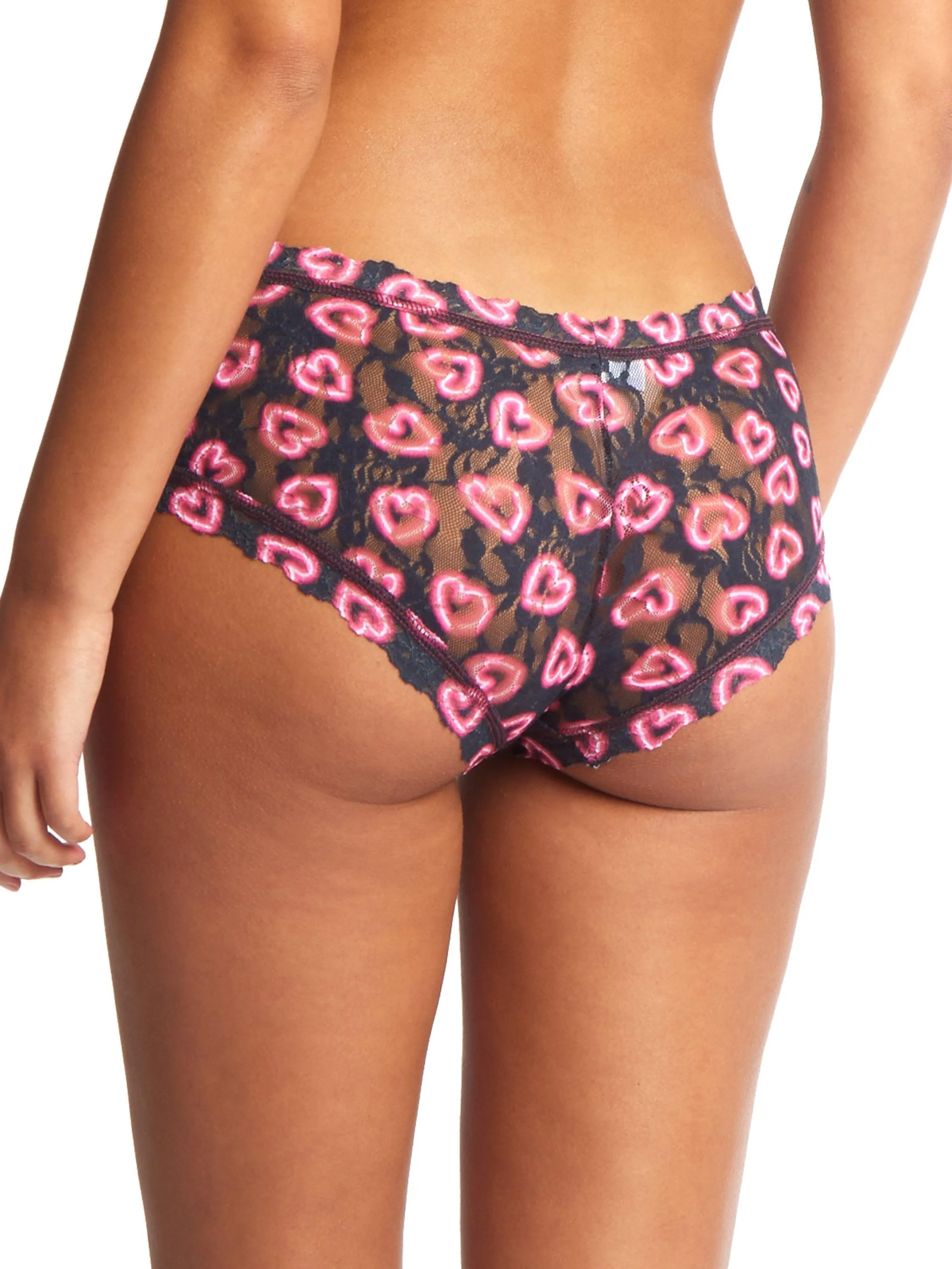 Printed Signature Lace Boyshort Text Me Sale sold by Hanky Panky product image thumbnail 2