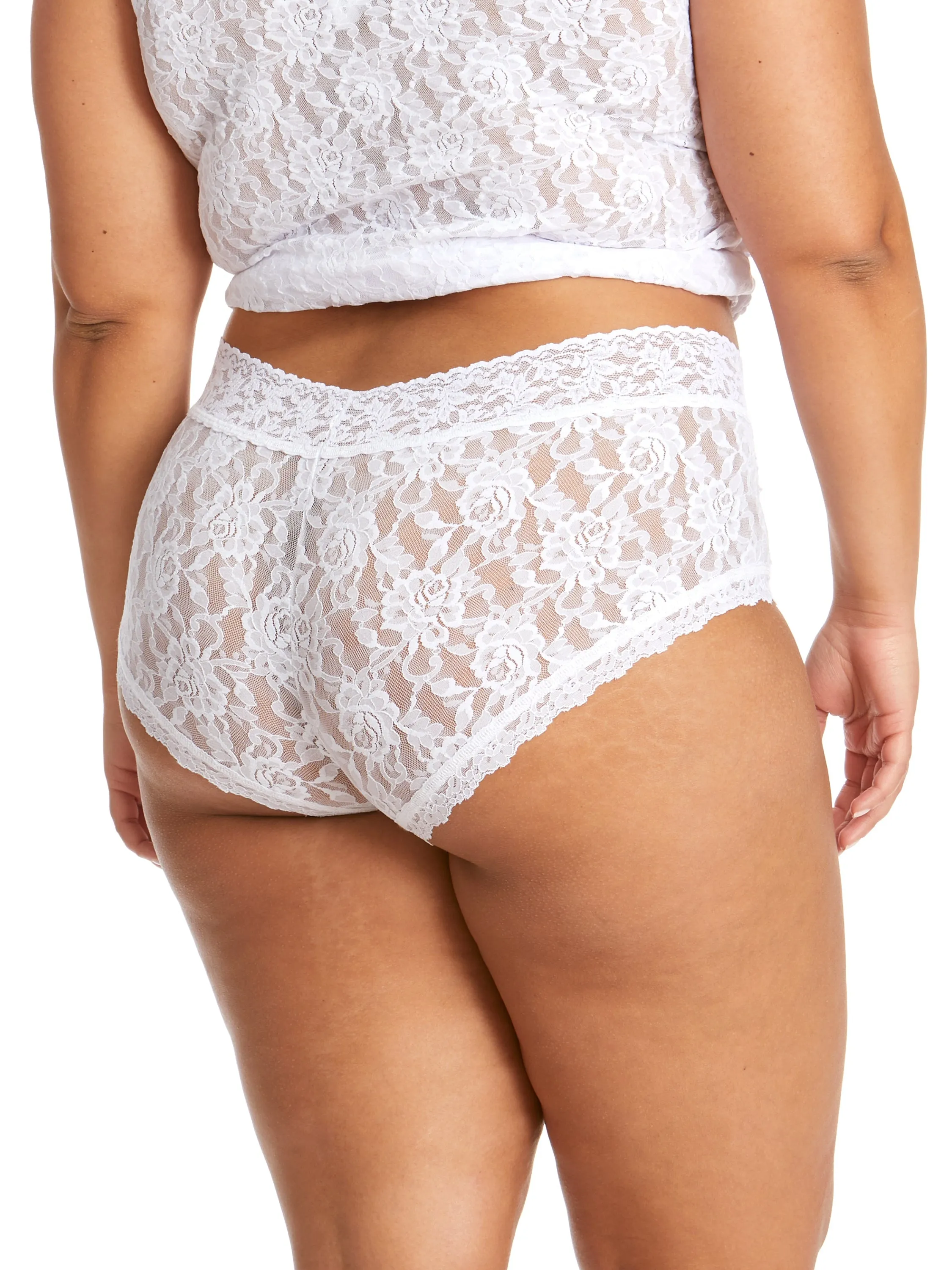 Plus Size Signature Lace® Boyshort White Sale sold by Hanky Panky product image thumbnail 2
