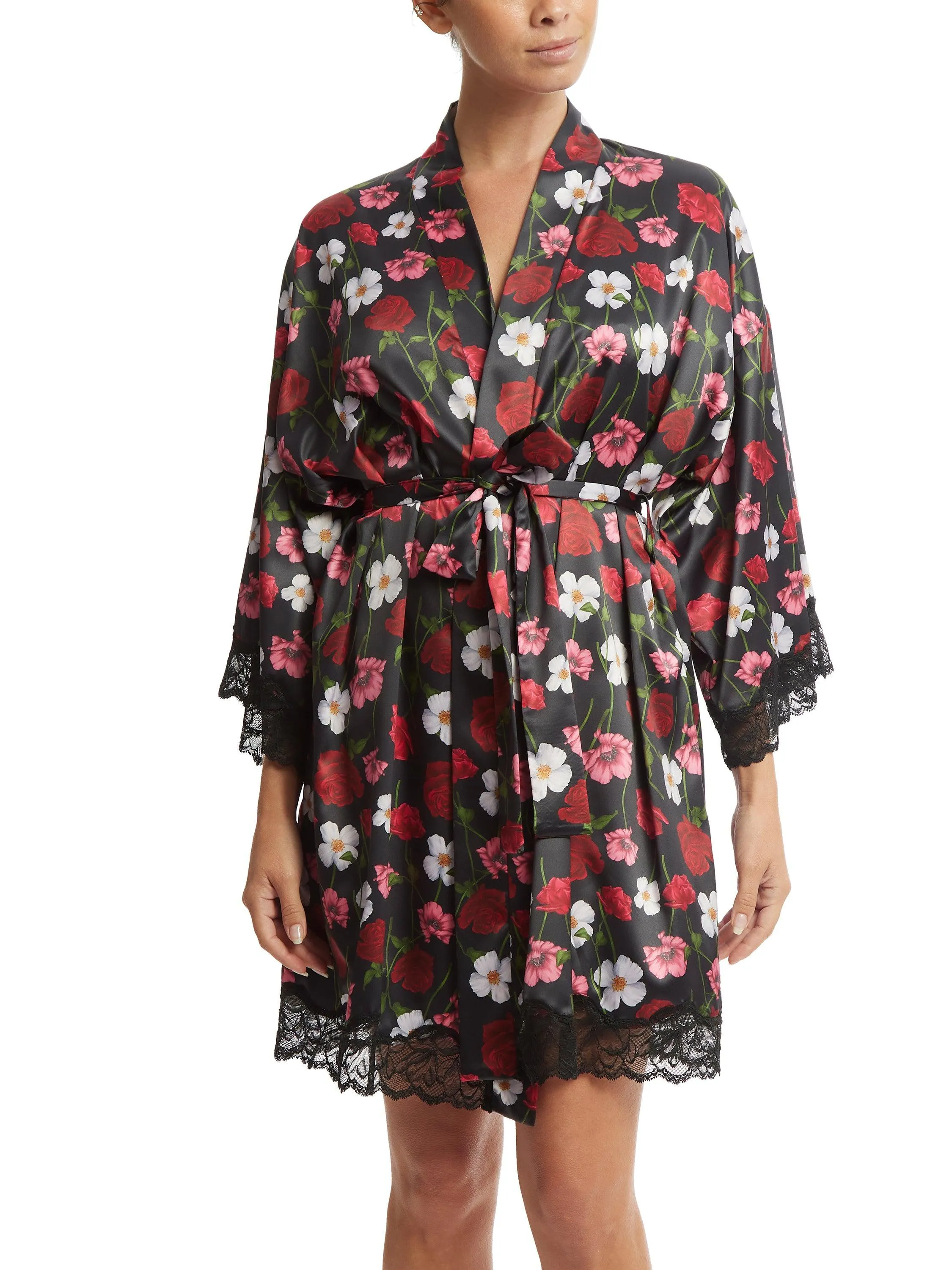 Luxe Satin Robe Am I Dreaming Sale sold by Hanky Panky product image thumbnail 2