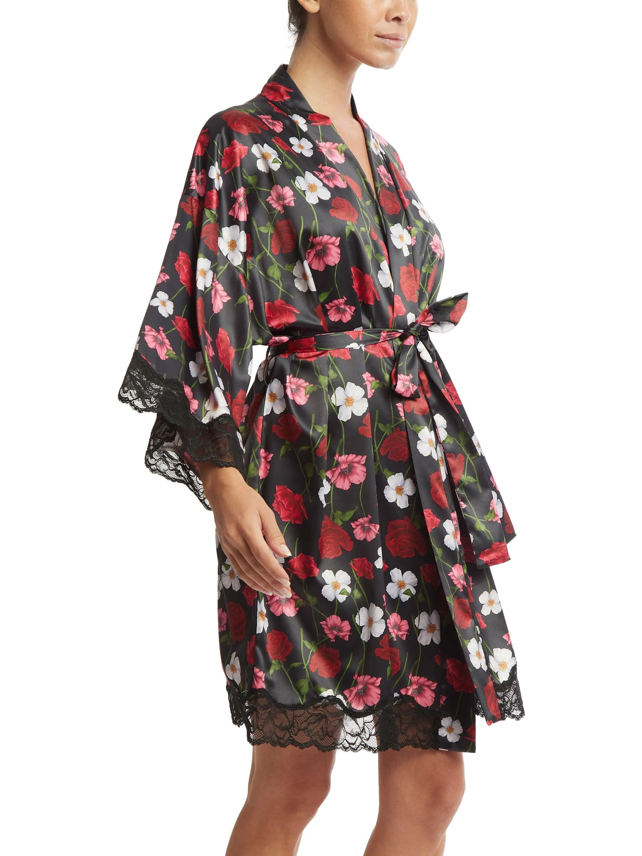 Luxe Satin Robe Am I Dreaming Sale sold by Hanky Panky product image thumbnail 4