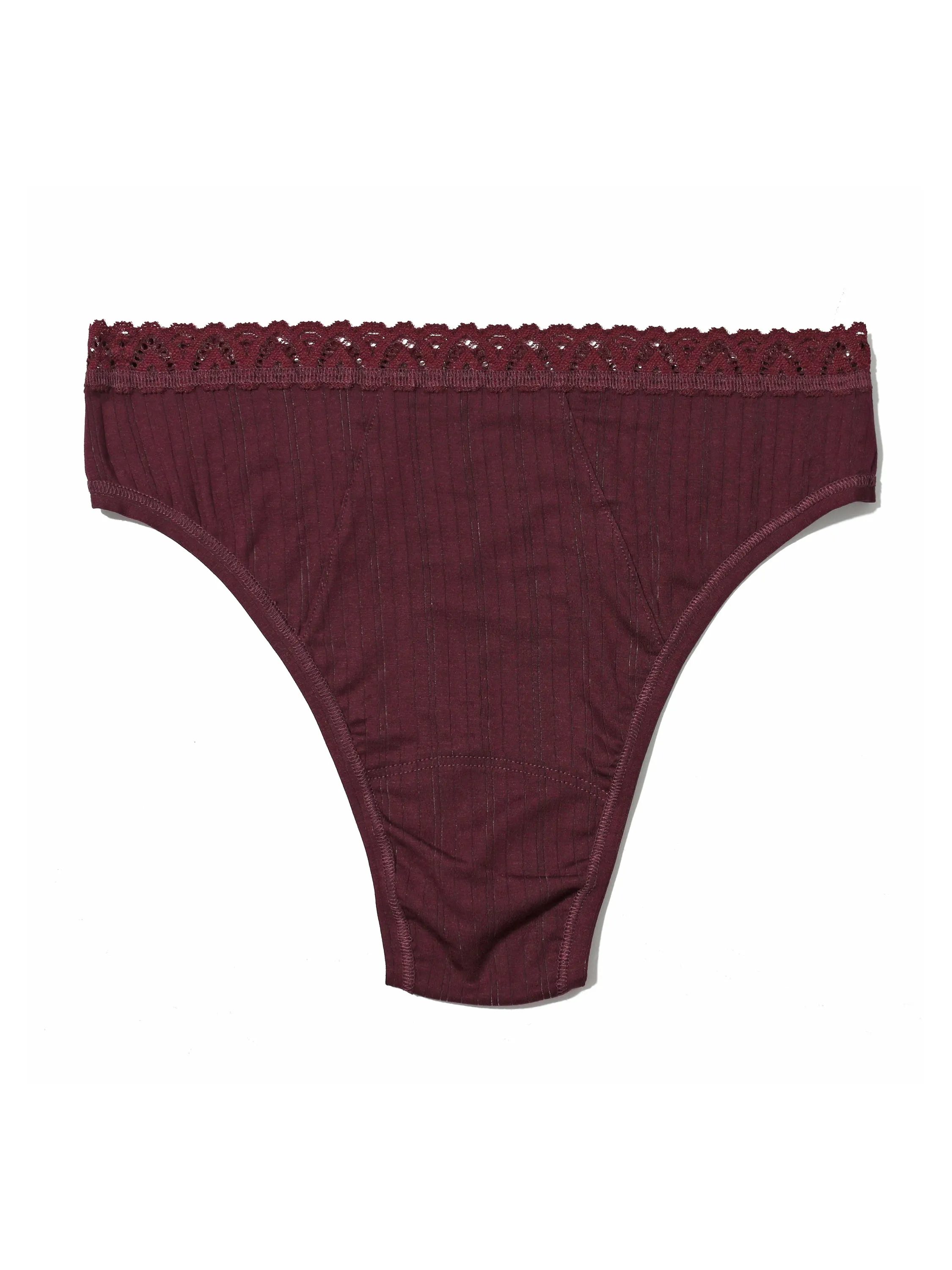 MellowLuxe™ High Cut Thong Dried Cherry Red Sale sold by Hanky Panky product image thumbnail 3