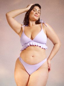 Ruched Thong Swim Bottom sold by Hanky Panky