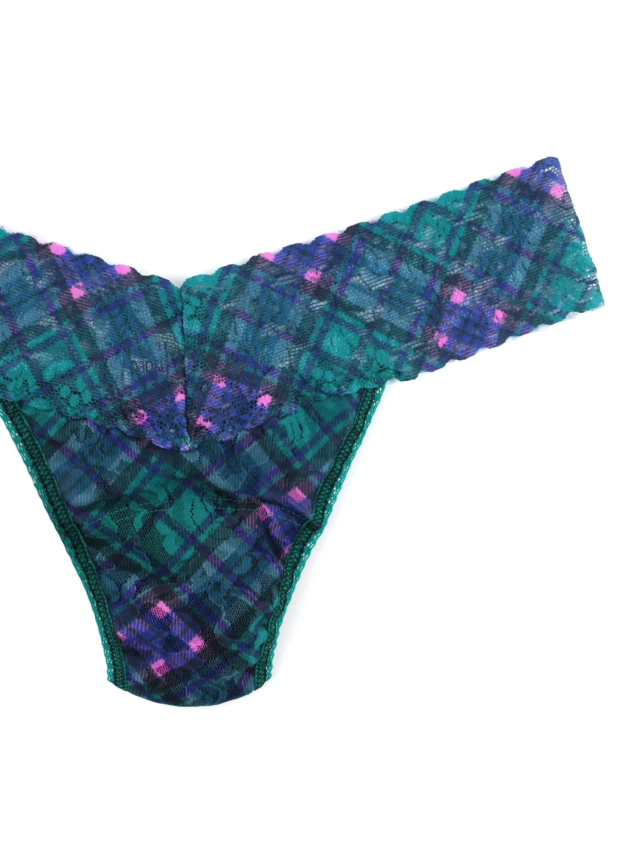 Petite Size Printed Signature Lace Thong 90's Plaid Sale sold by Hanky Panky product image thumbnail 2