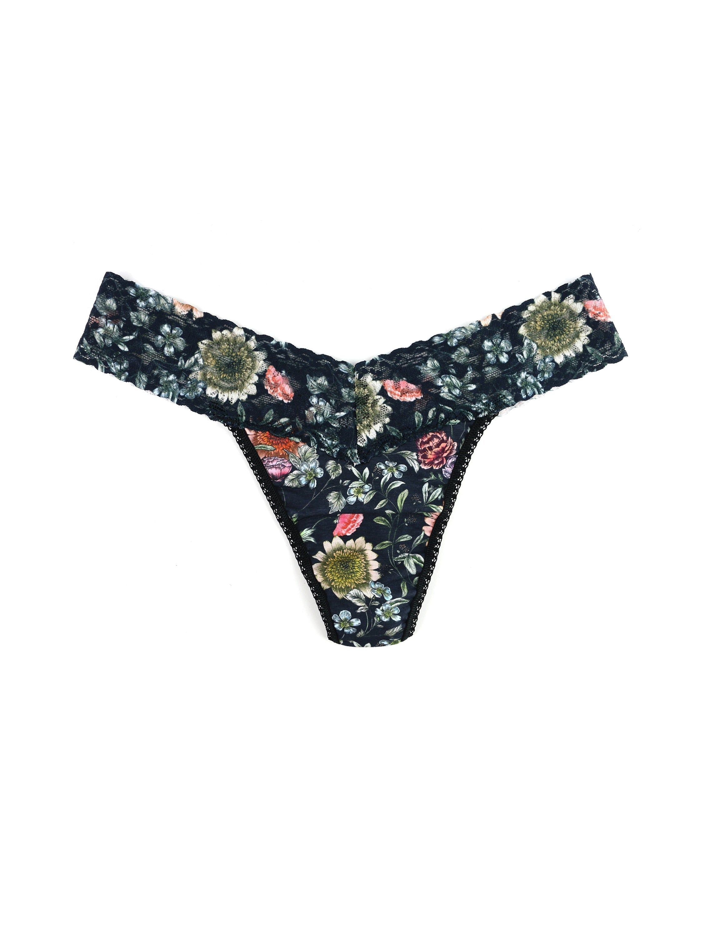 Supima® Cotton Printed Low Rise Thong sold by Hanky Panky