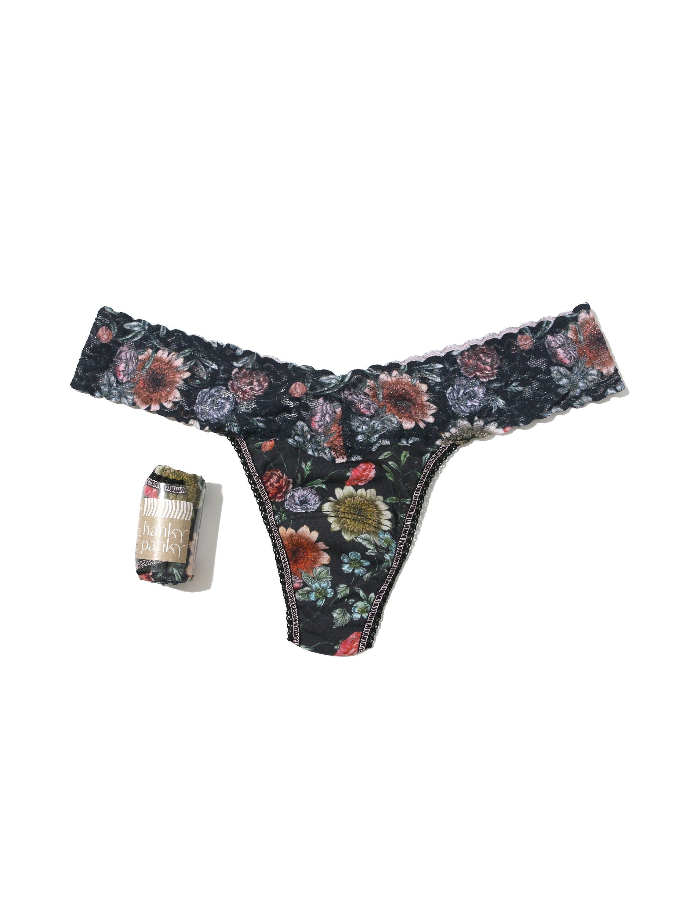Supima® Cotton Printed Low Rise Thong sold by Hanky Panky product image thumbnail 4