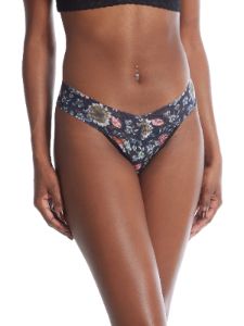 Supima® Cotton Printed Low Rise Thong sold by Hanky Panky