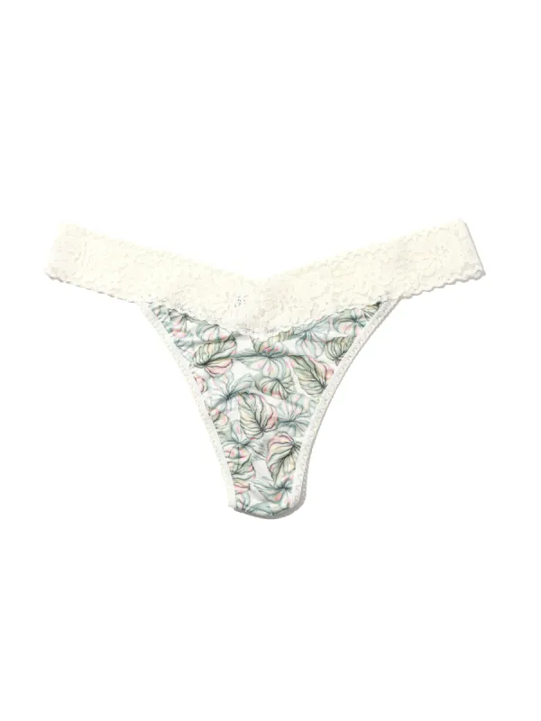 Plus Size Printed DreamEase™ Thong Begonia Leaf sold by Hanky Panky