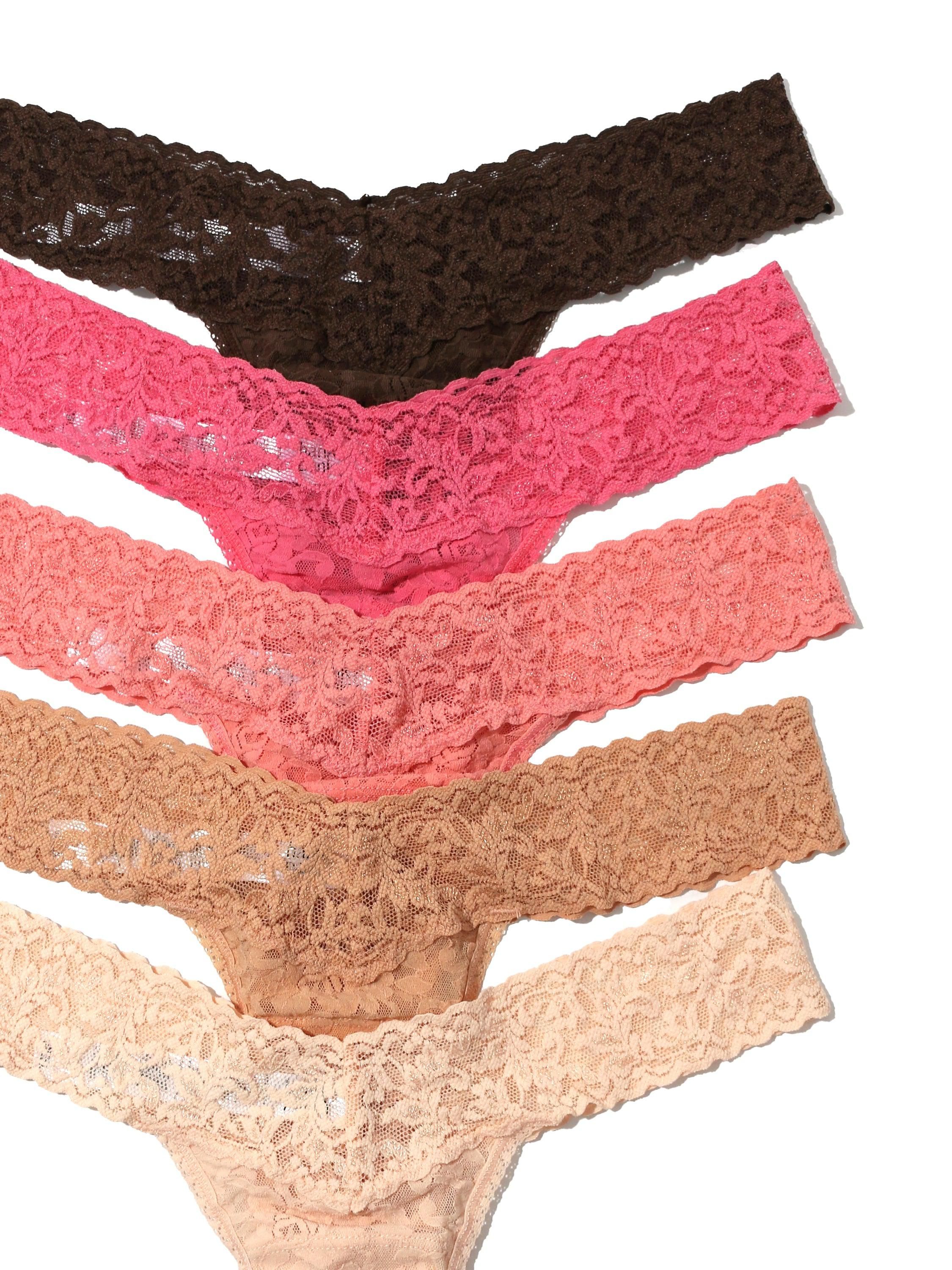 5 Pack Signature Lace Low Rise Thongs in Printed Box Sale sold by Hanky Panky product image thumbnail 2