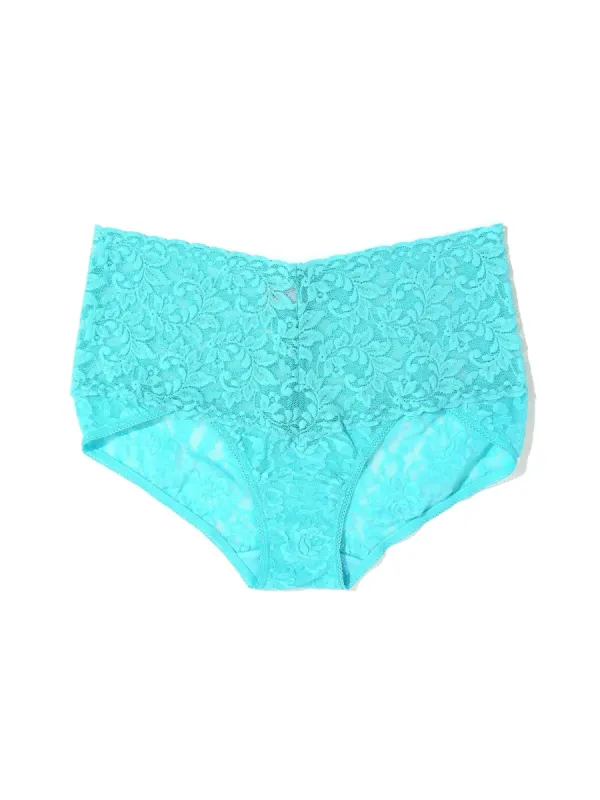 Retro Lace V-Kini Aquatic Blue sold by Hanky Panky