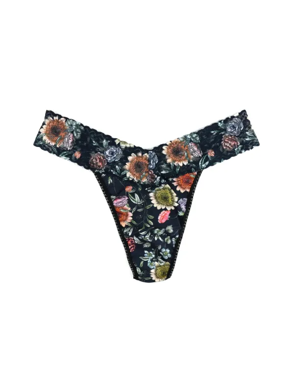 Supima® Cotton Printed Original Rise Thong sold by Hanky Panky