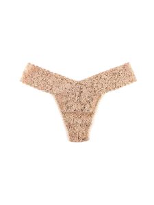 Daily Lace™ Petite Low Rise Thong Taupe Sale sold by Hanky Panky