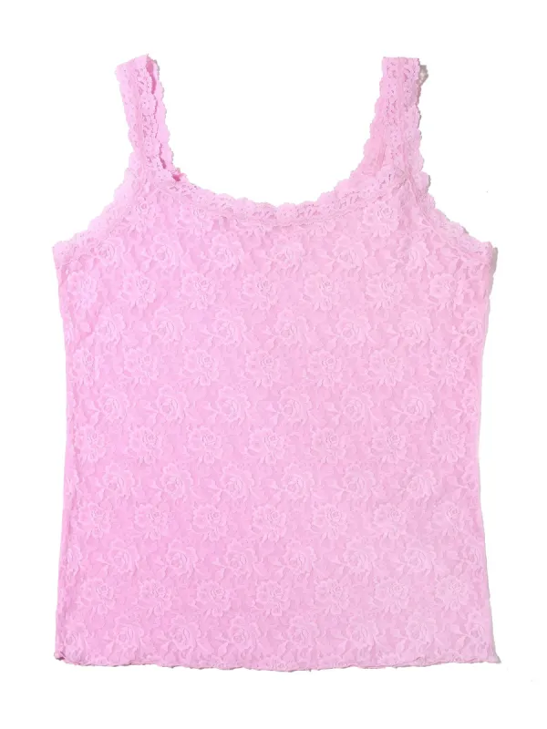 Plus Size Signature Lace Classic Cami Cotton Candy Pink Sale sold by Hanky Panky